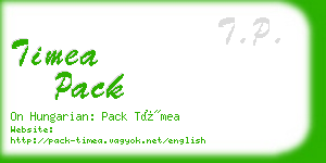 timea pack business card